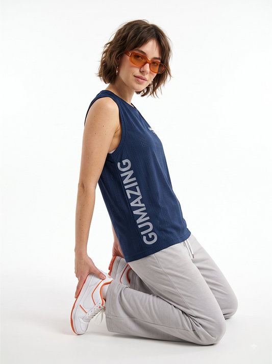 Unstoppable Women's Sleeveless T-Shirt - Deep Blue