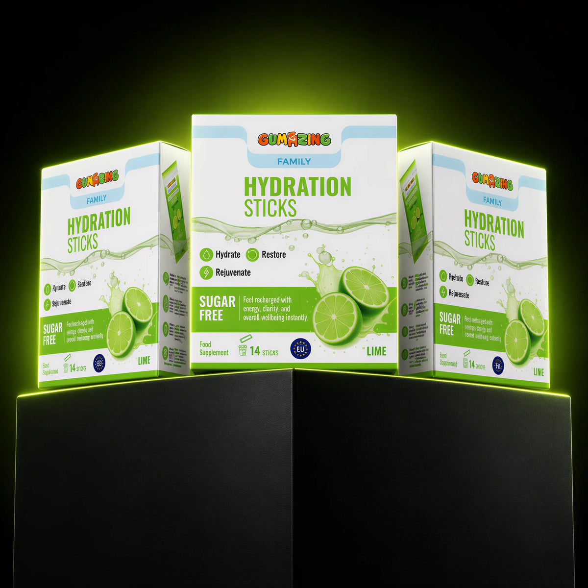 Zesty Lime Electrolyte Hydration Triple Pack