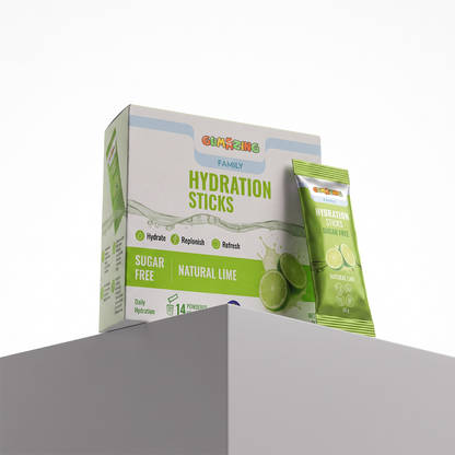 Zesty Lime | Sugar Free | 14 Sticks (2-Week Supply) | Gumazing Hydration Sachets