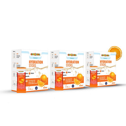 Citrus Zest Triple Pack | 42 Sticks (6-Week Supply) | Gumazing Hydration Sachets.