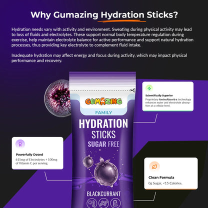 Berry Revive Triple Pack | 42 Sticks (6-Week Supply) | Gumazing Hydration Sachets.